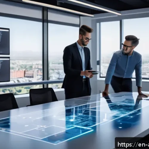 Home 17 건축기술사와 설계 검토 업무 - A high-tech structural engineering office scene showing a diverse team of engineers collaborating in...